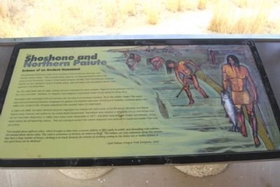 The Shoshone and Northern Paiute Marker image. Click for full size.