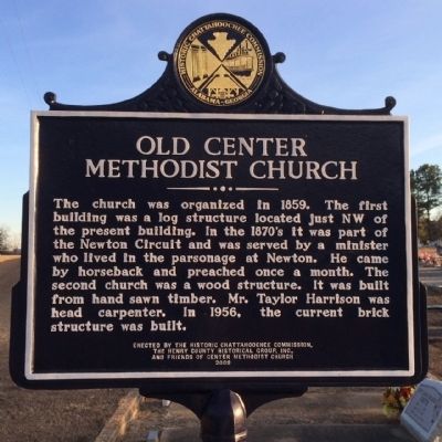 Old Center Methodist Church Marker. Click for full size. Old Center Methodist Church Marker image. Click for full size.
