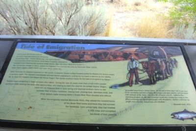The Fur Trade and the Tide of Emigration Marker image. Click for full size.