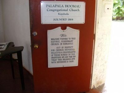 Palapala Hoomau Congregational Church Marker image. Click for full size.