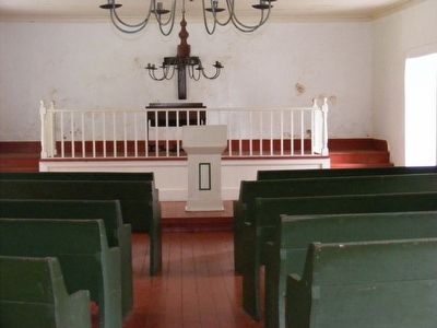 Palapala Hoomau Congregational Church - the altar inside the church image. Click for full size.