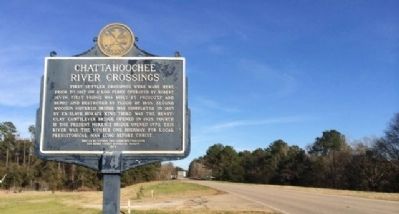 Chattahoochee River Crossing in background. Click for full size. Chattahoochee River Crossing in background image. Click for full size.