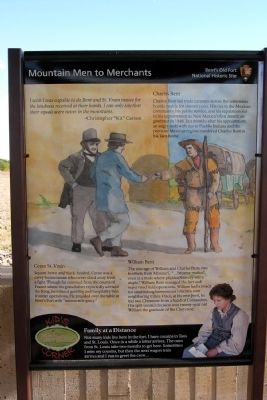 Mountain Men to Merchants Marker. Click for full size. Mountain Men to Merchants Marker image. Click for full size.