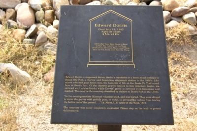 Edward Dorris Marker. Click for full size. Edward Dorris Marker image. Click for full size.
