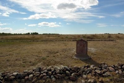 Old Bent's Fort Cemetery and Edward Dorris Headstone. Click for full size. Old Bent's Fort Cemetery and Edward Dorris Headstone image. Click for full size.