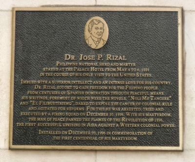 Dr. Jose P. Rizal Marker image. Click for full size.