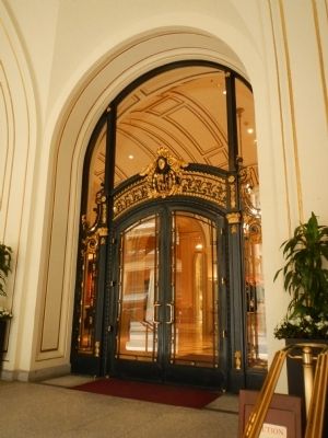 Entrance to the Palace Hotel. Click for full size. Entrance to the Palace Hotel image. Click for full size.