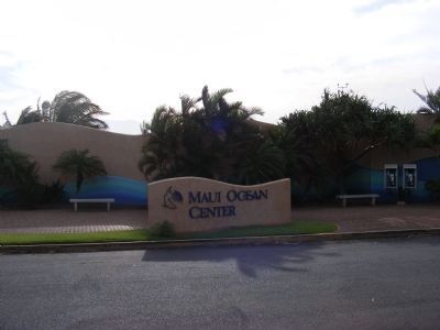 Maui Ocean Center-entrance sign image. Click for full size.