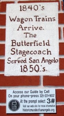 Early Public Transportation in San Angelo Marker 3 image. Click for full size.