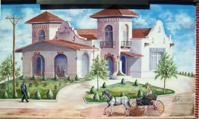 Early Public Transportation in San Angelo Mural 4 image. Click for full size.