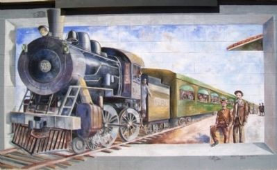 Early Public Transportation in San Angelo Mural 5 image. Click for full size.