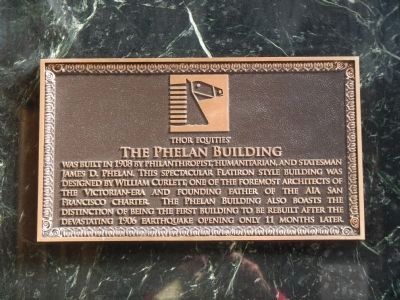 Phelan Building Marker. Click for full size. Phelan Building Marker image. Click for full size.