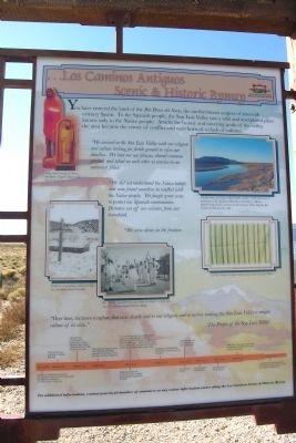 ... Los Caminos Antiguos Scenic & Historic Byway Marker image. Click for full size.