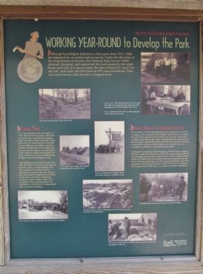Working Year-Round to Develop the Park Marker. Click for full size. Working Year-Round to Develop the Park Marker image. Click for full size.