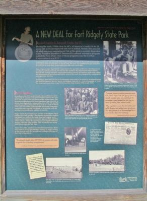 A New Deal for Fort Ridgely State Park Marker image. Click for full size.