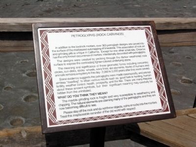 Petroglyphs (Rock Carvings) Marker. Click for full size. Petroglyphs (Rock Carvings) Marker image. Click for full size.