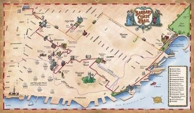 The Barbary Coast Trail map. Click for more information. The Barbary Coast Trail map image. Click for more information.