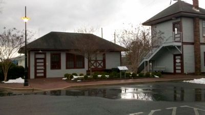Bowie Railroad Museum and Marker. Click for full size. Bowie Railroad Museum and Marker image. Click for full size.