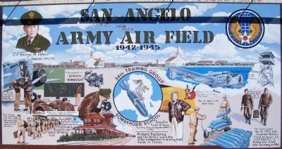 San Angelo Army Air Field Mural image. Click for full size.