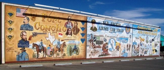San Angelo Military Mural image. Click for full size.