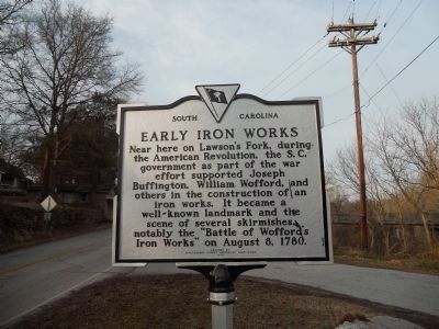 Early Iron Works Marker image. Click for full size.