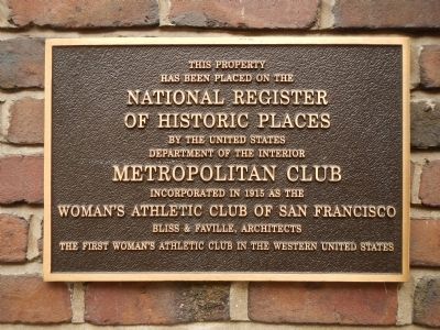 Metropolitan Club Marker. Click for full size. Metropolitan Club Marker image. Click for full size.