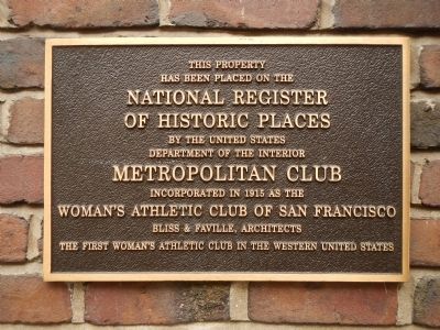 Metropolitan Club Marker image. Click for full size.