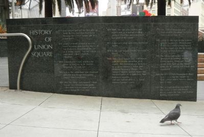 History of Union Square Marker. Click for full size. History of Union Square Marker image. Click for full size.