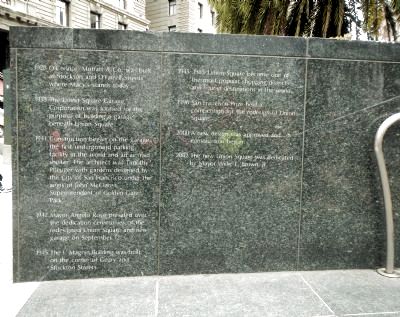 History of Union Square Marker. Click for full size. History of Union Square Marker image. Click for full size.