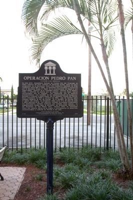 Operación Pedro Pan Marker. Click for full size. Operación Pedro Pan Marker image. Click for full size.