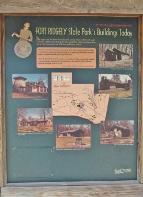 Fort Ridgely State Park's Buildings Today Marker image. Click for full size.