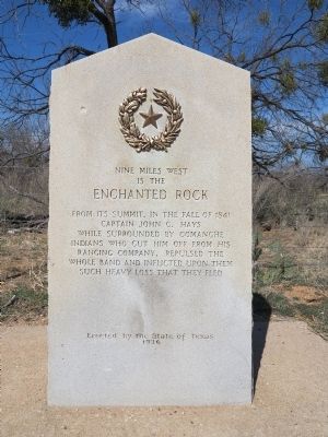 Nine Miles West is the Enchanted Rock Marker image. Click for full size.
