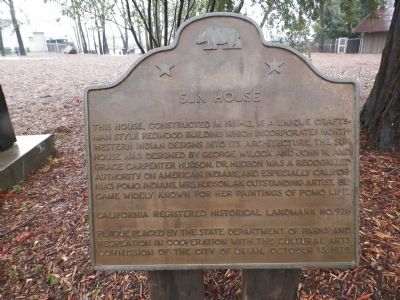 Sun House Marker. Click for full size. Sun House Marker image. Click for full size.