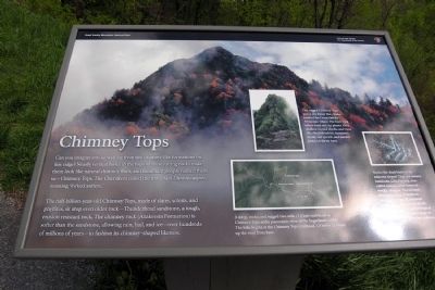 Chimney Tops Marker. Click for full size. Chimney Tops Marker image. Click for full size.