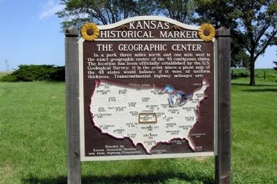 The Geographic Center Marker image, Touch for more information
