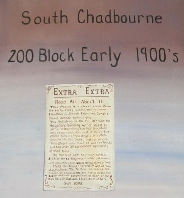 South Chadbourne 200 Block Early 1900's Marker image. Click for full size.