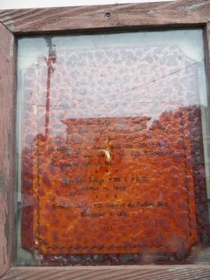 Ferndale Masonic Hall Marker image. Click for full size.