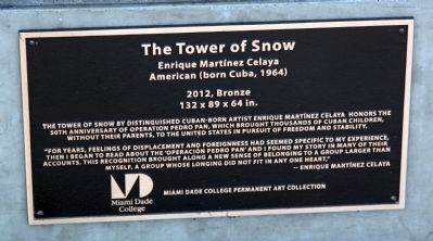 The Tower of Snow Marker. Click for full size. The Tower of Snow Marker image. Click for full size.