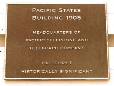 Pacific States Building Marker image. Click for full size.
