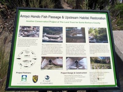 Arroyo Hondo Fish Passage & Upstream Habitat Restoration Marker image. Click for full size.