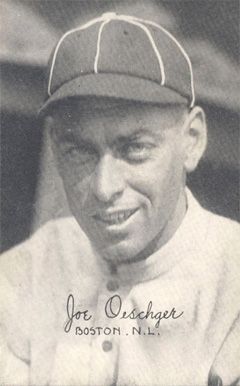 Joseph C. Oeschger Baseball Card - 1922 image. Click for full size.