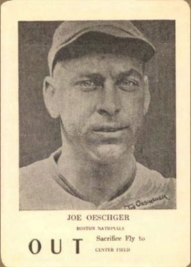 Joseph C. Oeschger Baseball Card - 1924 image. Click for full size.