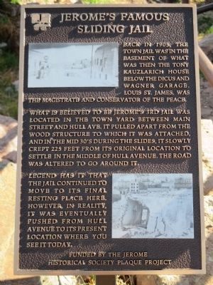 Jerome's Famous Sliding Jail Marker image. Click for full size.