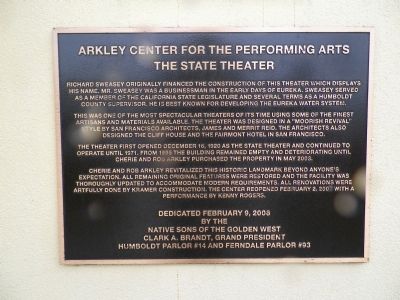Arkley Center for the Performing Arts Marker image. Click for full size.
