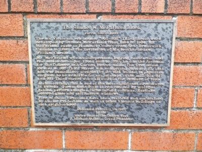 The Samuel W. McFarland Block Marker. Click for full size. The Samuel W. McFarland Block Marker image. Click for full size.