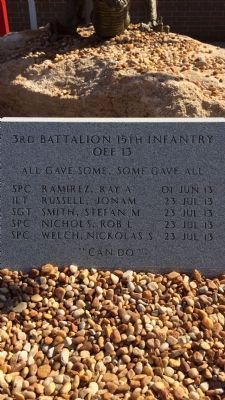 3rd Battalion 15th Infantry OEF13 Monument image. Click for full size.