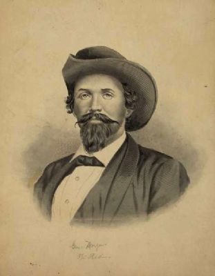 Confederate General John Hunt Morgan. Click for full size. Confederate General John Hunt Morgan image. Click for full size.