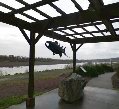 The Eel River Overlook and Sign image. Click for full size.