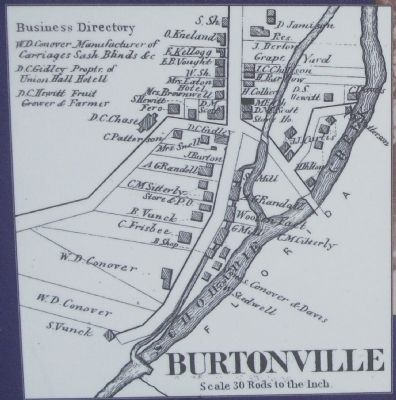 Burtonville Marker Detail image. Click for full size.