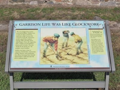 Garrison Life Was Like Clockwork Marker. Click for full size. Garrison Life Was Like Clockwork Marker image. Click for full size.